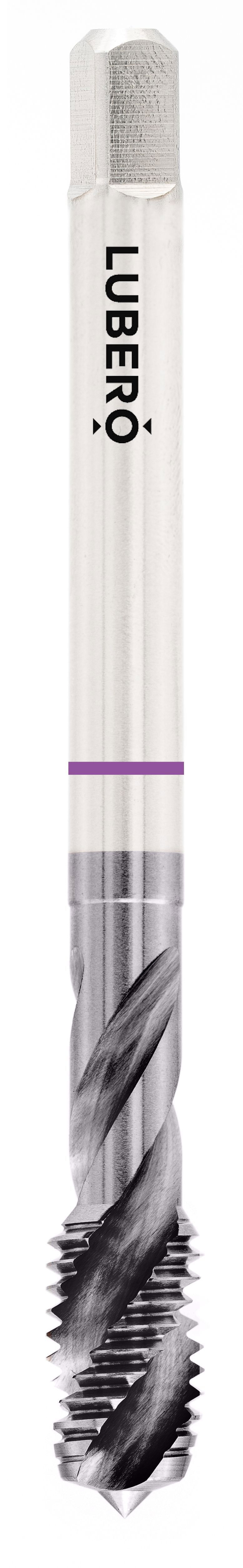 F6351 LUBERO Maschinengewindebohrer M 24x3 RH ISO2/6H HSSE-PM TiAlN Form C 35° RSP DIN 376 Typ MULTI Violettring für SALO