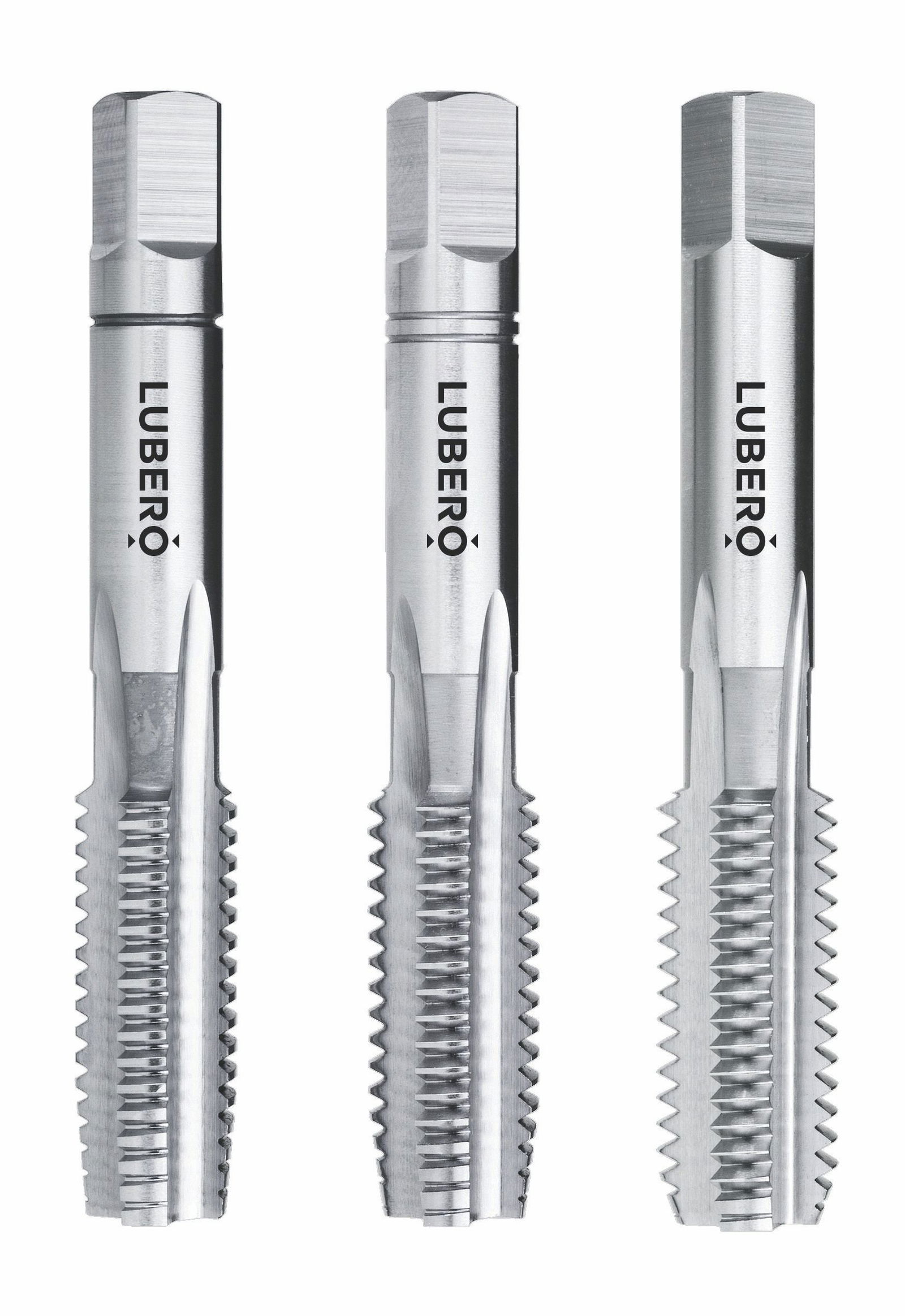 3003 LUBERO Handgewindebohrer 3-tlg. Satz W 2 1/4"x4 RH HSS-G DIN 2184-2 Typ UNI 3003 LUBERO Handgewindebohrer 3-tlg. Satz W 2 1/4"x4 RH HSS-G DIN 2184-2 Typ UNI