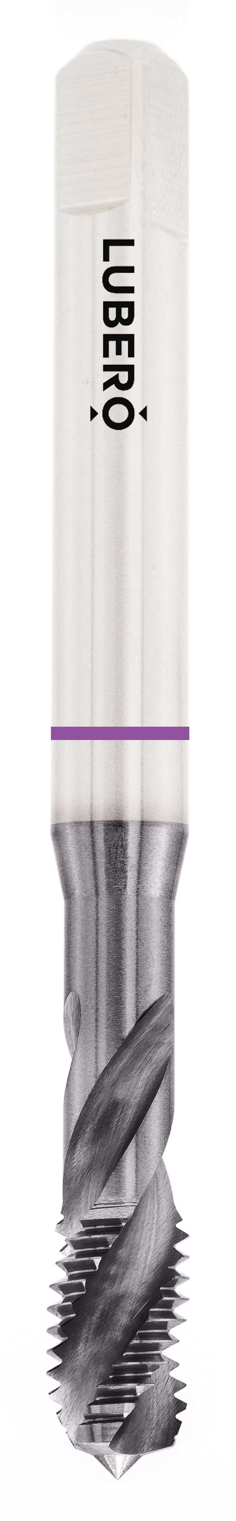 F5351 LUBERO Maschinengewindebohrer M 4x0,7 RH ISO2/6H HSSE-PM TiALN Form C 35° RSP DIN 371 Typ MULTI Violettring für SALO