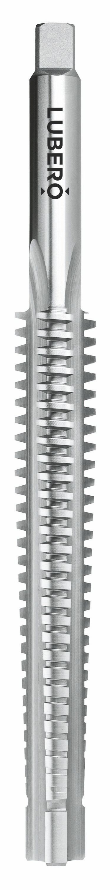 Maschinenmuttergewindebohrer TR 28x5 LH ISO3/7H HSSG works standard Type UNI Maschinenmuttergewindebohrer TR 28x5 LH ISO3/7H HSSG works standard Type UNI