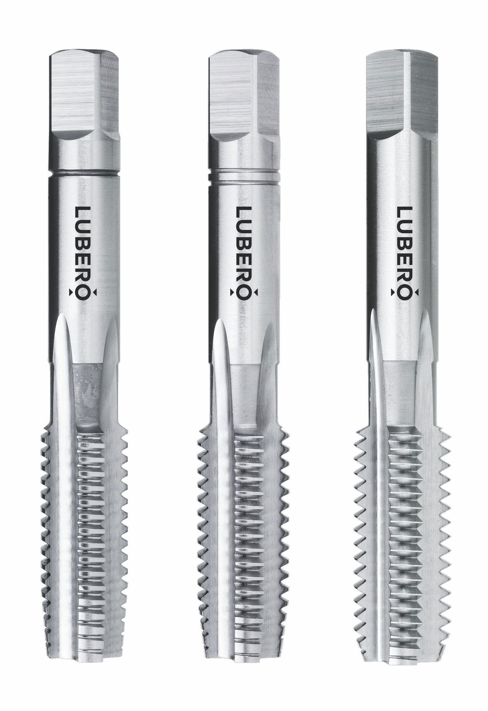 3011 LUBERO Handgewindebohrer 3-tlg. Satz M 33x3,5 LH ISO2/6H HSS-G DIN 352 Typ UNI