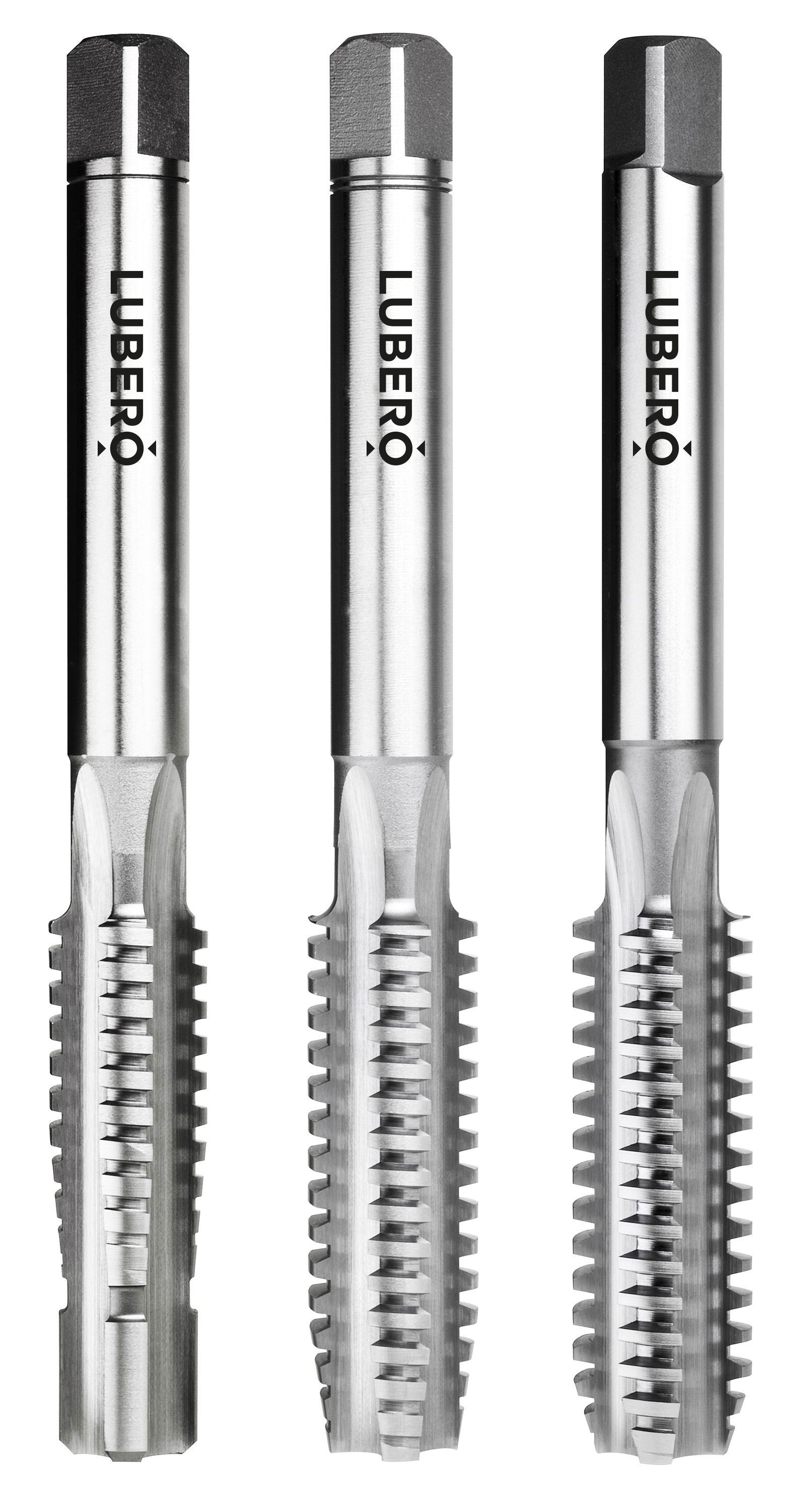 3010 LUBERO Handgewindebohrer 2-tlg. Satz TR 12x2 LH ISO3/7H HSS-G Werksnorm Typ UNI