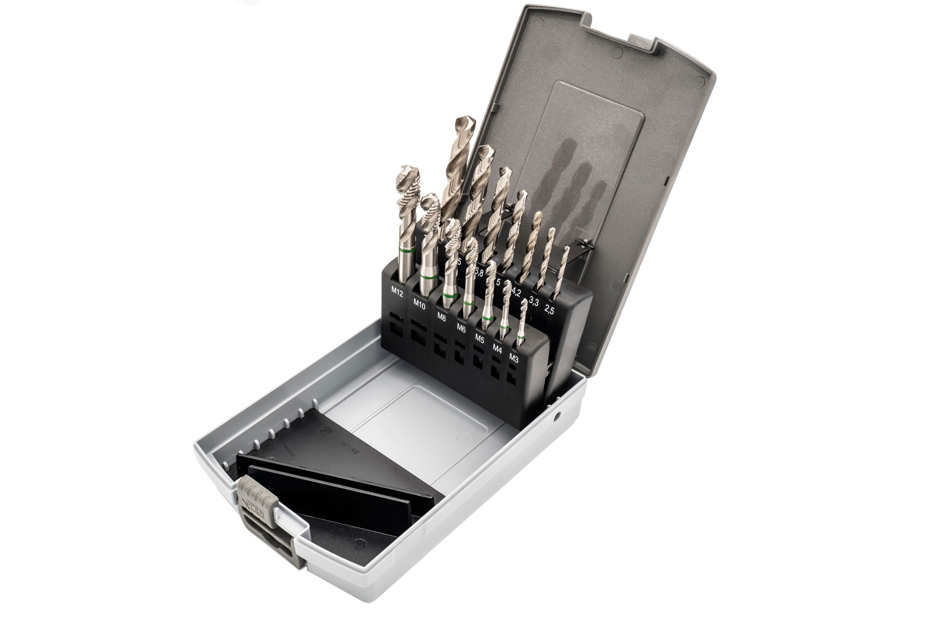 LUBERO HSSE Maschinengewindebohrer M 3 - M 12 mit Kernlochbohrer | Sackloch